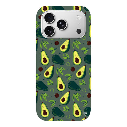 Avokado Deseni Lansman Model İçi Kadife Silikon Telefon Kılıfı