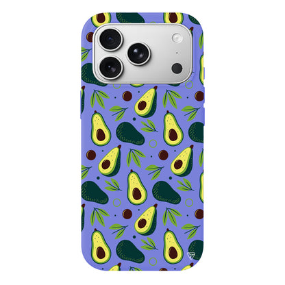 Avokado Deseni Lansman Model İçi Kadife Silikon Telefon Kılıfı