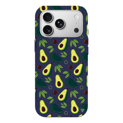 Avokado Deseni Lansman Model İçi Kadife Silikon Telefon Kılıfı