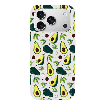 Avokado Deseni Lansman Model İçi Kadife Silikon Telefon Kılıfı