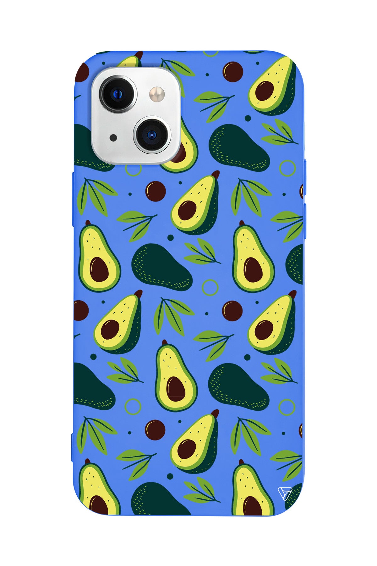 Avokado Deseni Lansman Model İçi Kadife Silikon Telefon Kılıfı