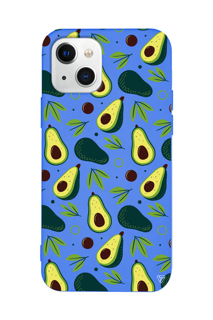 Avokado Deseni Lansman Model İçi Kadife Silikon Telefon Kılıfı