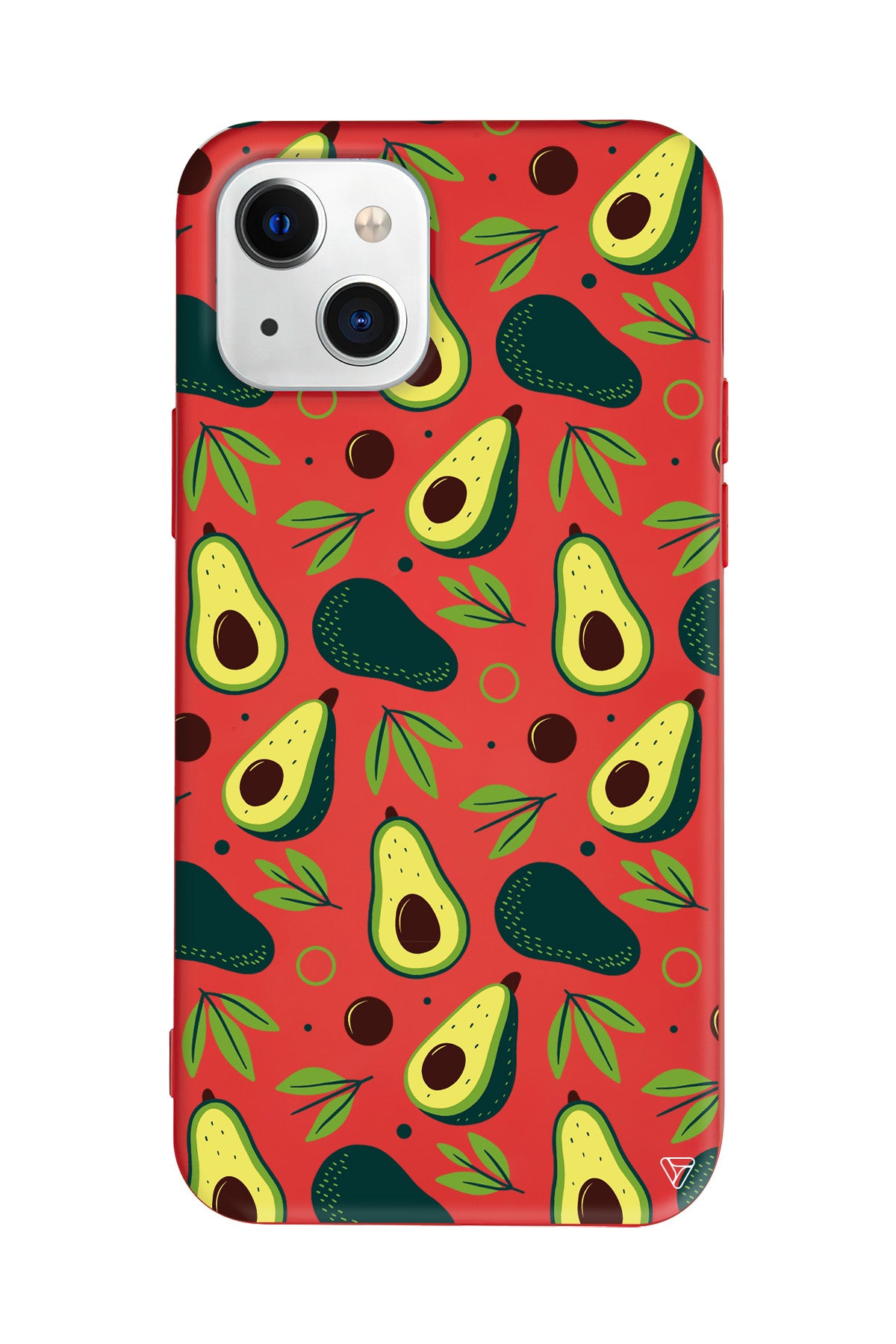Avokado Deseni Lansman Model İçi Kadife Silikon Telefon Kılıfı – Plus Serisine Özel
