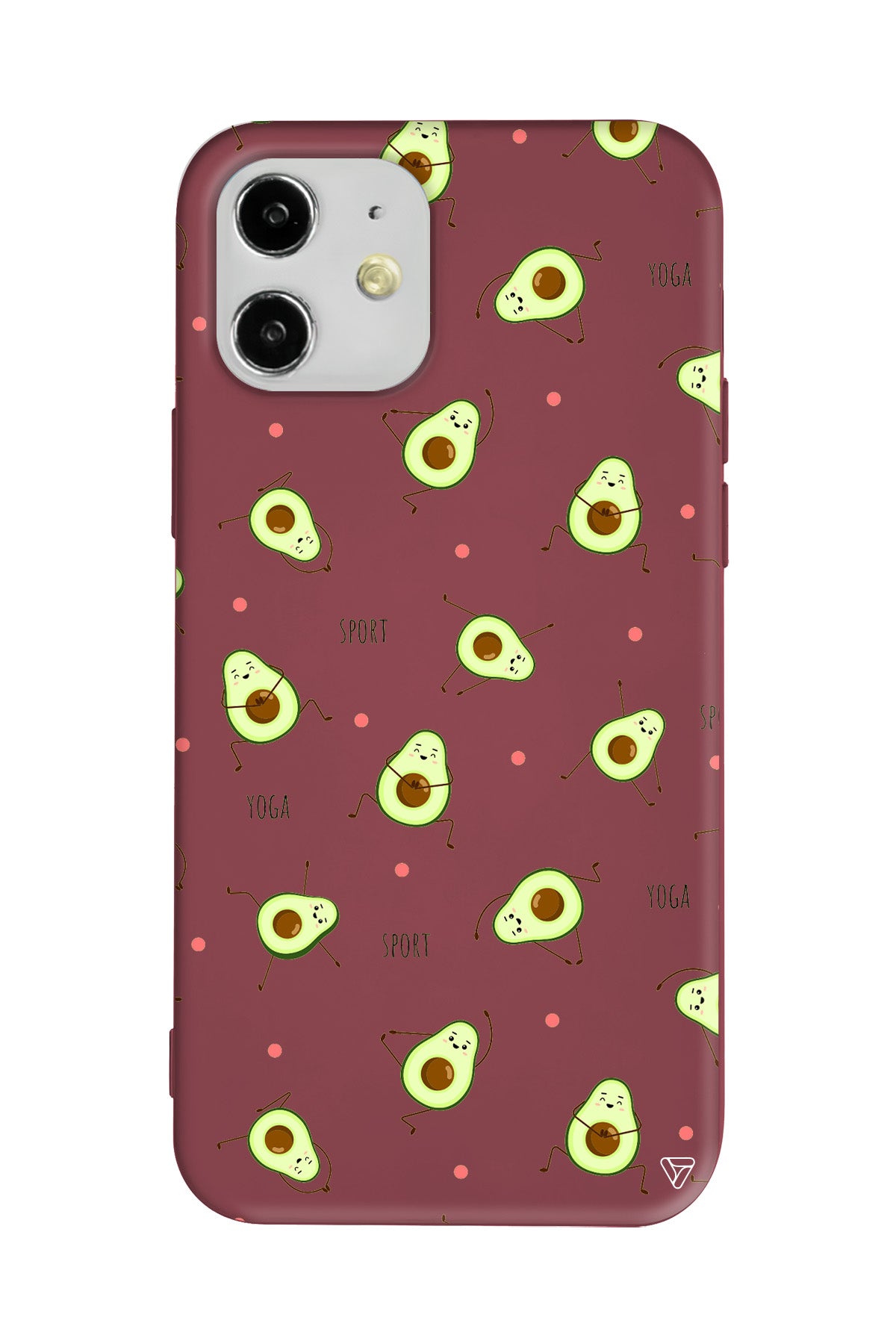 Sporty Avokado Lansman Model İçi Kadife Silikon Telefon Kılıfı