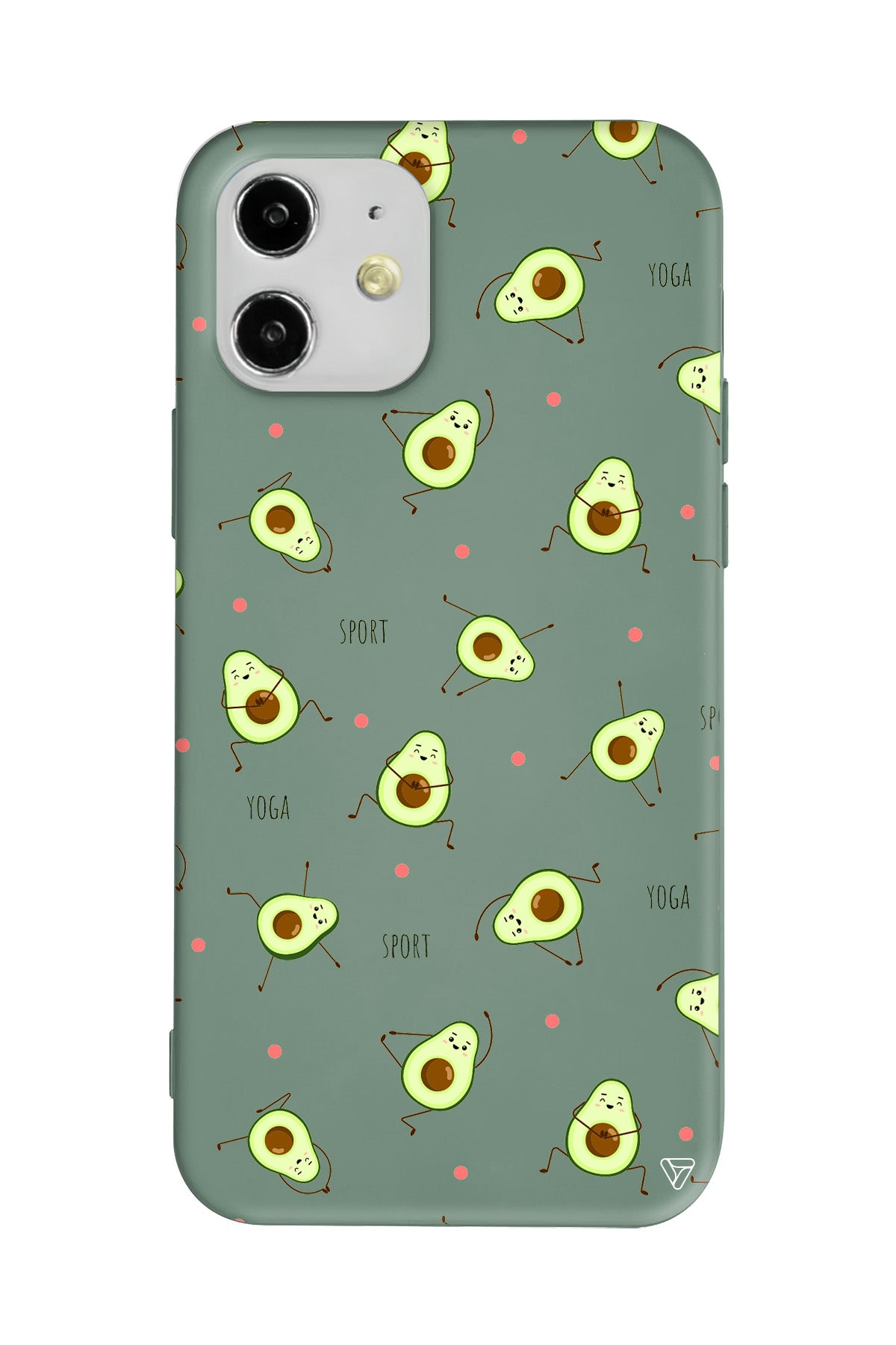 Sporty Avokado Lansman Model İçi Kadife Silikon Telefon Kılıfı