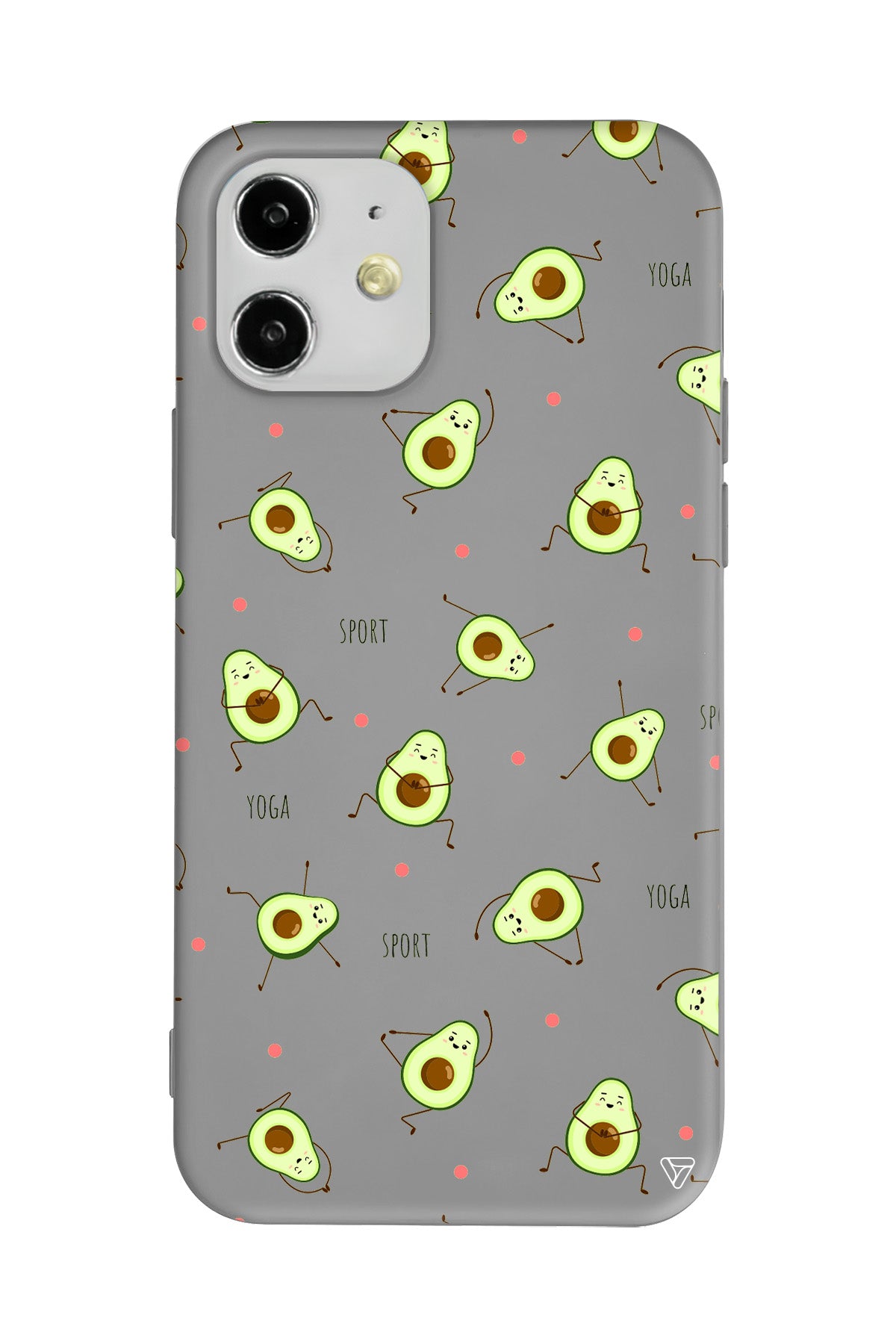 Sporty Avokado Lansman Model İçi Kadife Silikon Telefon Kılıfı