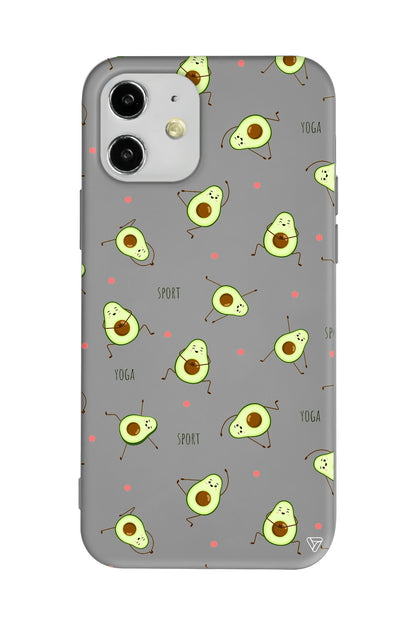 Sporty Avokado Lansman Model İçi Kadife Silikon Telefon Kılıfı