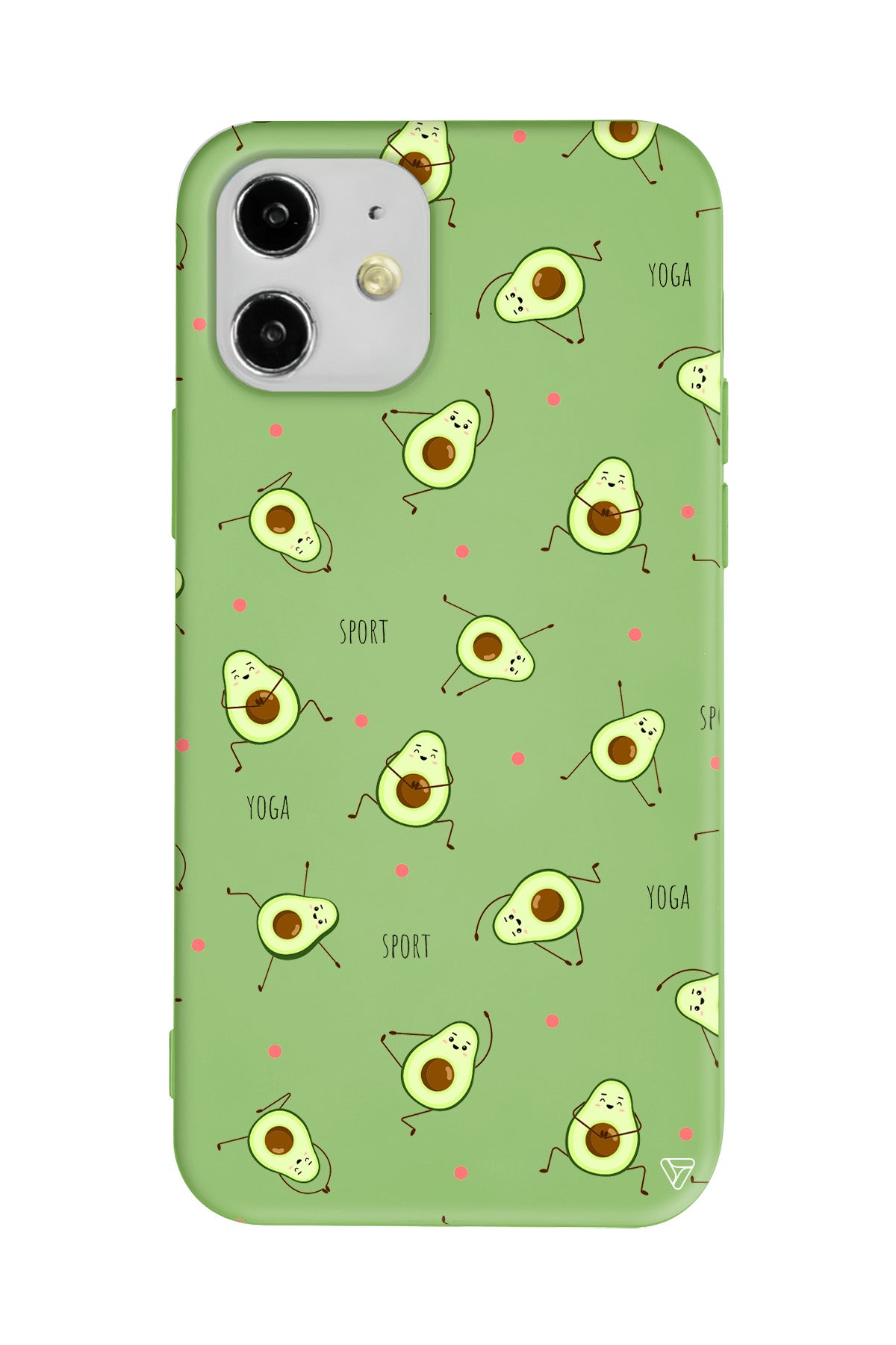 Sporty Avokado Lansman Model İçi Kadife Silikon Telefon Kılıfı