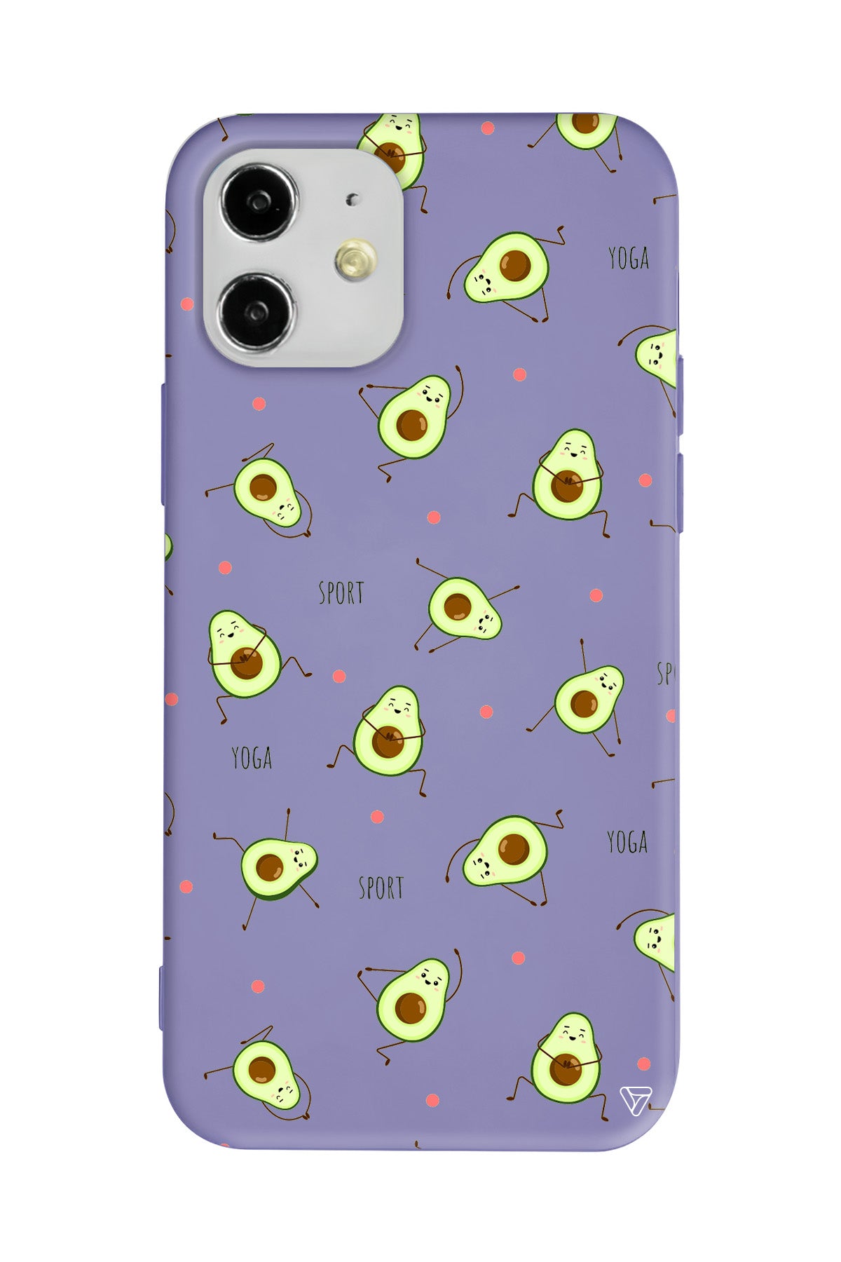 Sporty Avokado Lansman Model İçi Kadife Silikon Telefon Kılıfı