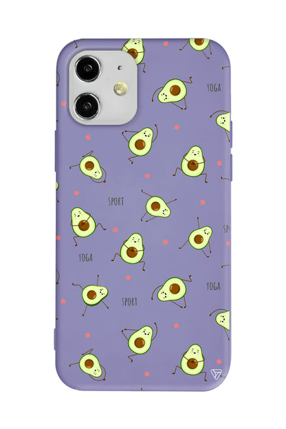 Sporty Avokado Lansman Model İçi Kadife Silikon Telefon Kılıfı