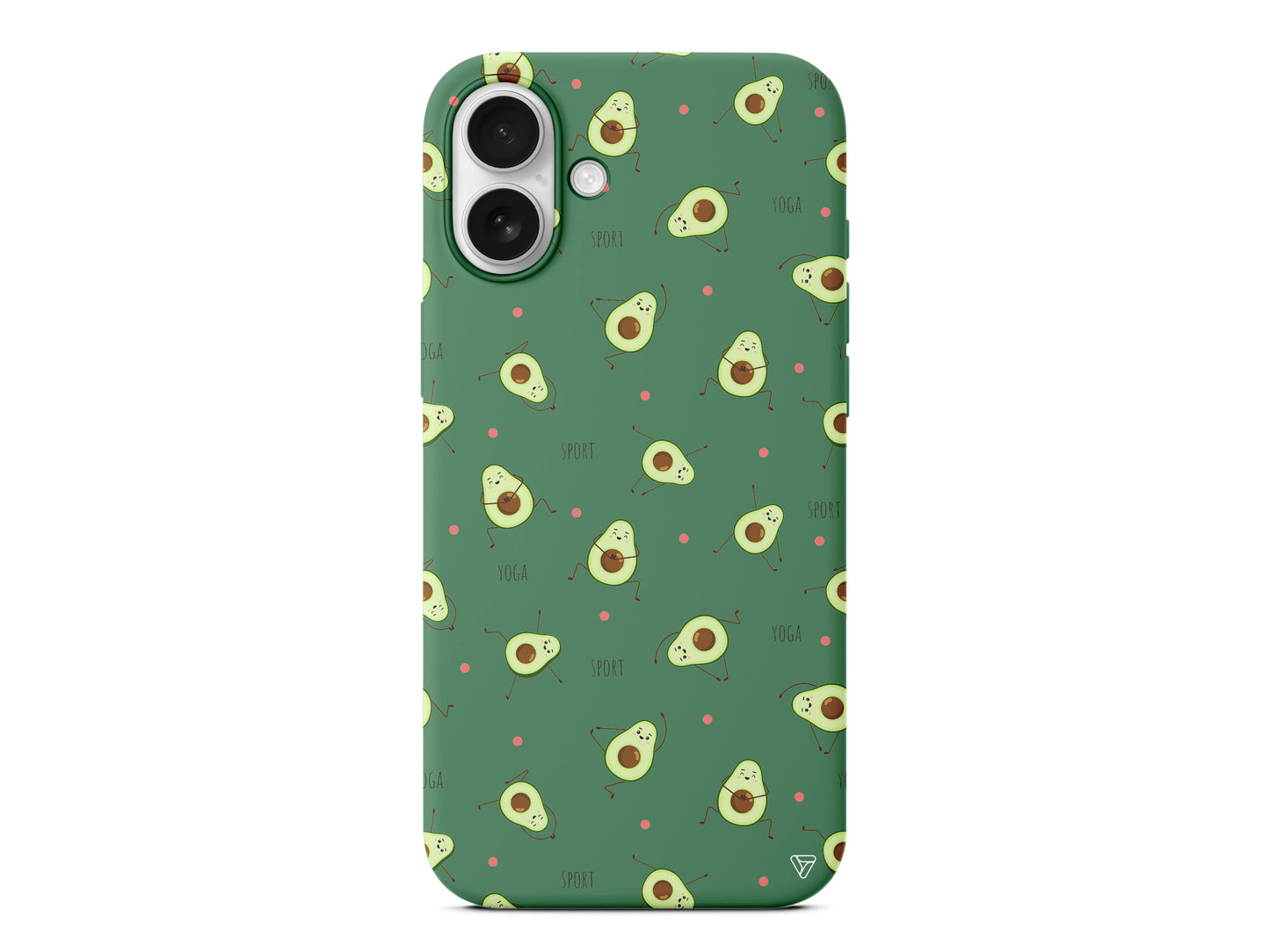 Sporty Avokado Lansman Model İçi Kadife Silikon Telefon Kılıfı