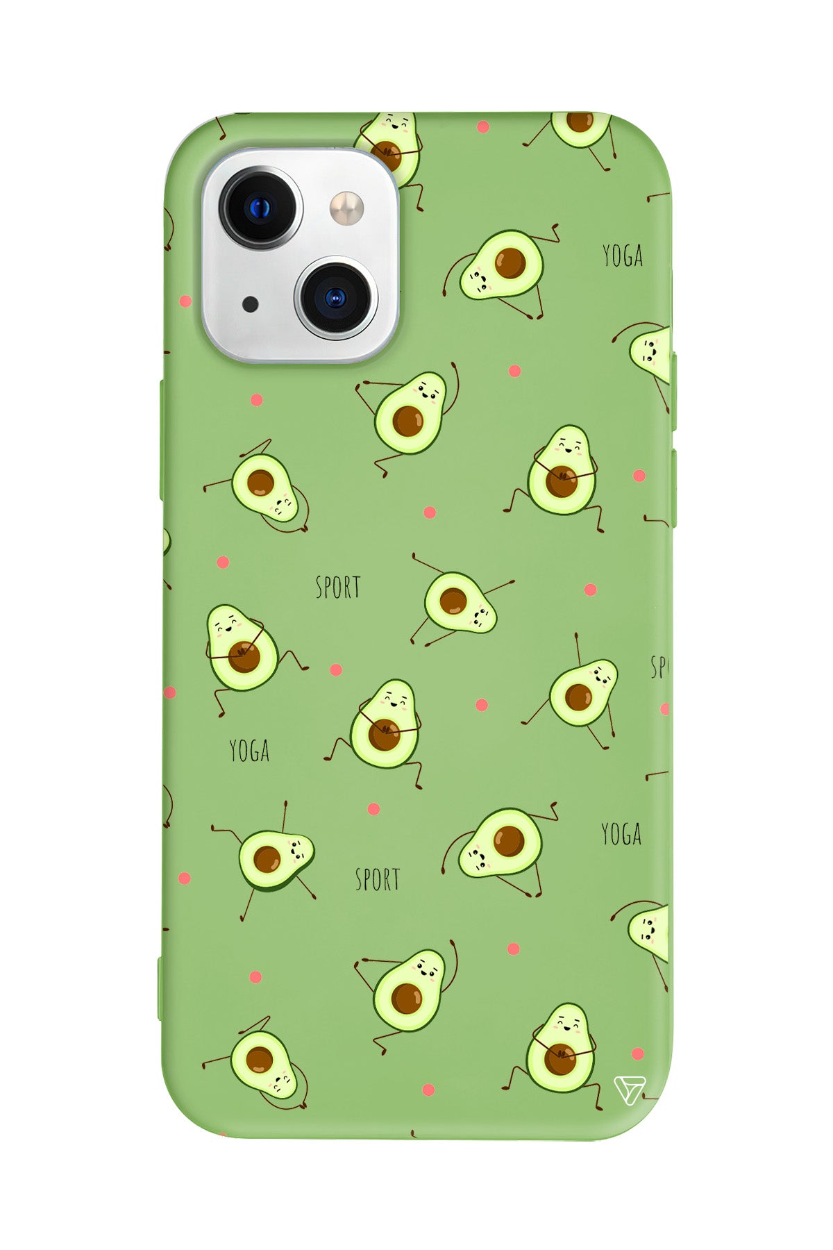 Sporty Avokado Lansman Model İçi Kadife Silikon Telefon Kılıfı – Plus Serisine Özel