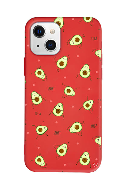 Sporty Avokado Lansman Model İçi Kadife Silikon Telefon Kılıfı – Plus Serisine Özel