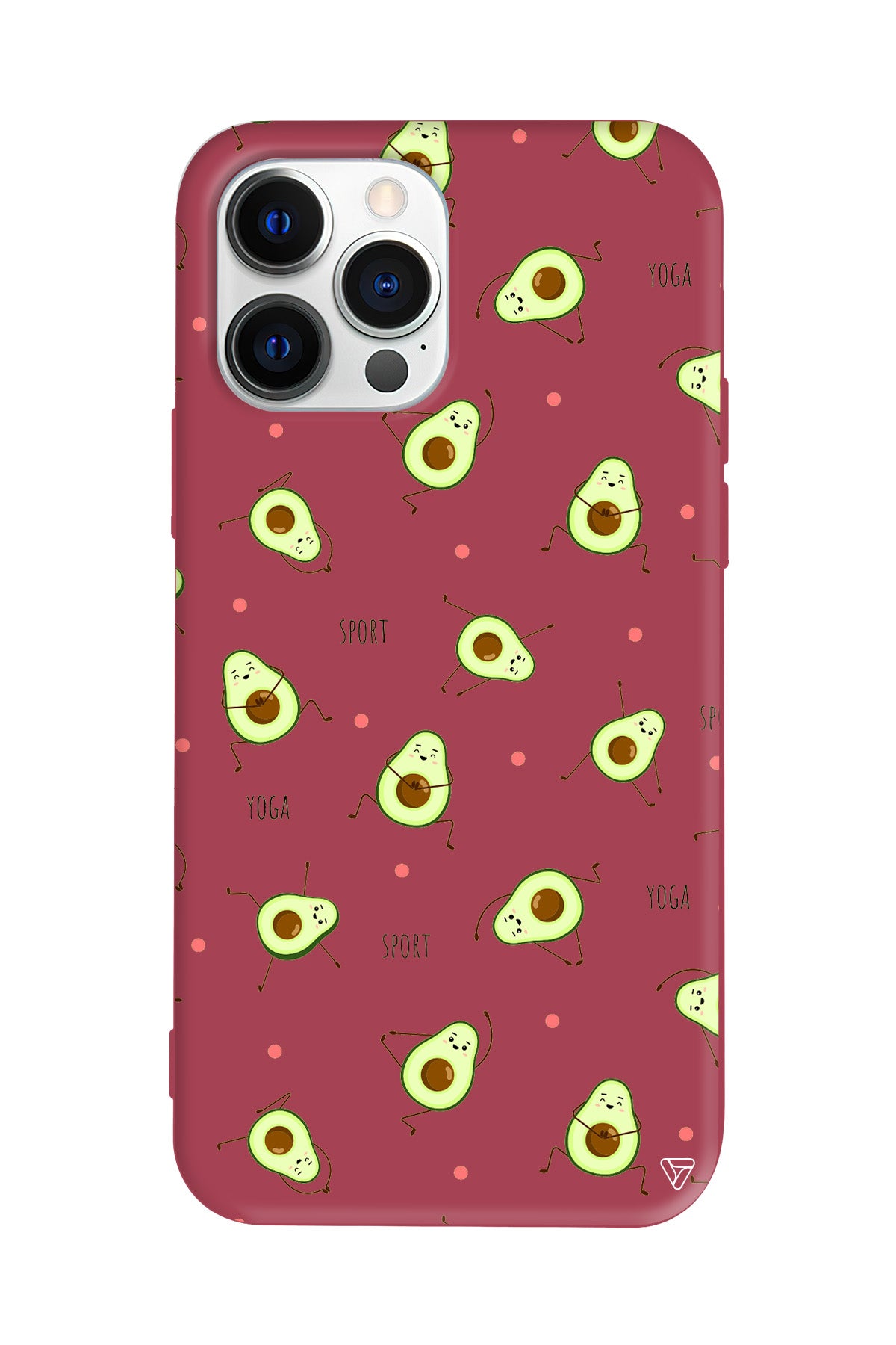 Sporty Avokado Lansman Model İçi Kadife Silikon Telefon Kılıfı