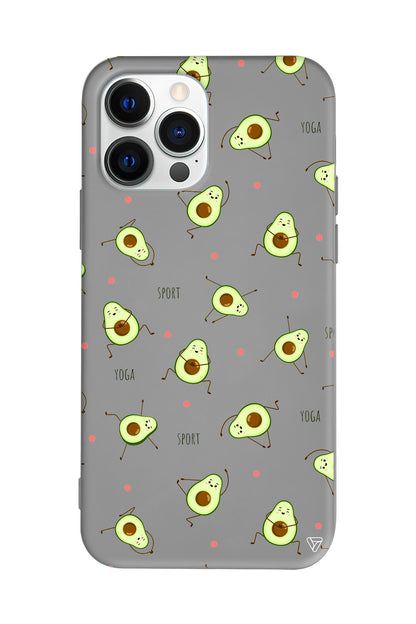 Sporty Avokado Lansman Model İçi Kadife Silikon Telefon Kılıfı