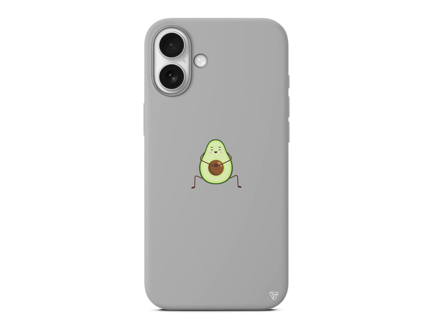 Cute Avokado Lansman Model İçi Kadife Silikon Telefon Kılıfı