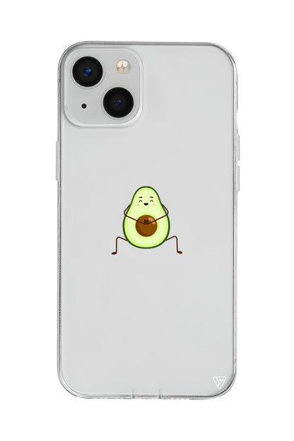Cute Avokado Lansman Model İçi Kadife Silikon Telefon Kılıfı