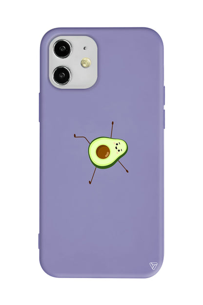 Lazy Avokado Lansman Model İçi Kadife Silikon Telefon Kılıfı