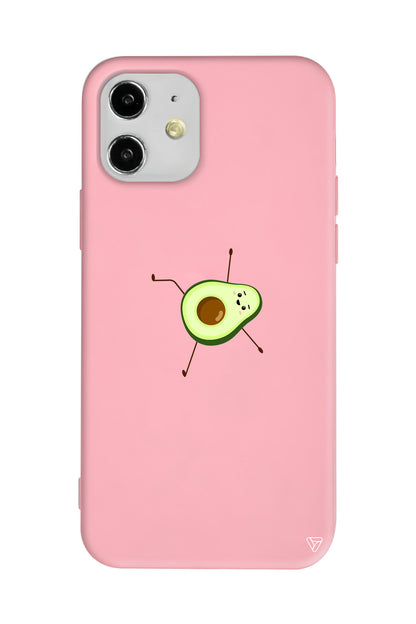 Lazy Avokado Lansman Model İçi Kadife Silikon Telefon Kılıfı