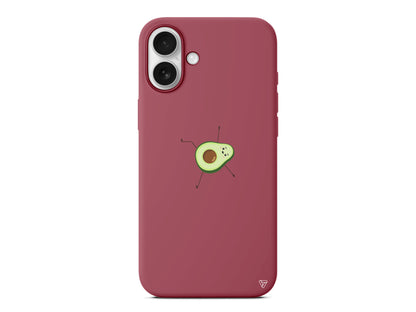 Lazy Avokado Lansman Model İçi Kadife Silikon Telefon Kılıfı