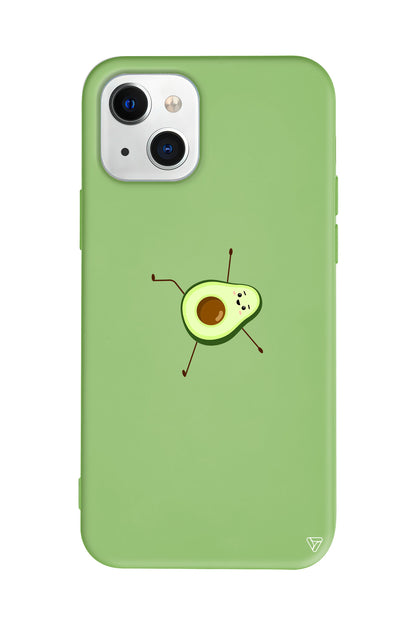Lazy Avokado Lansman Model İçi Kadife Silikon Telefon Kılıfı
