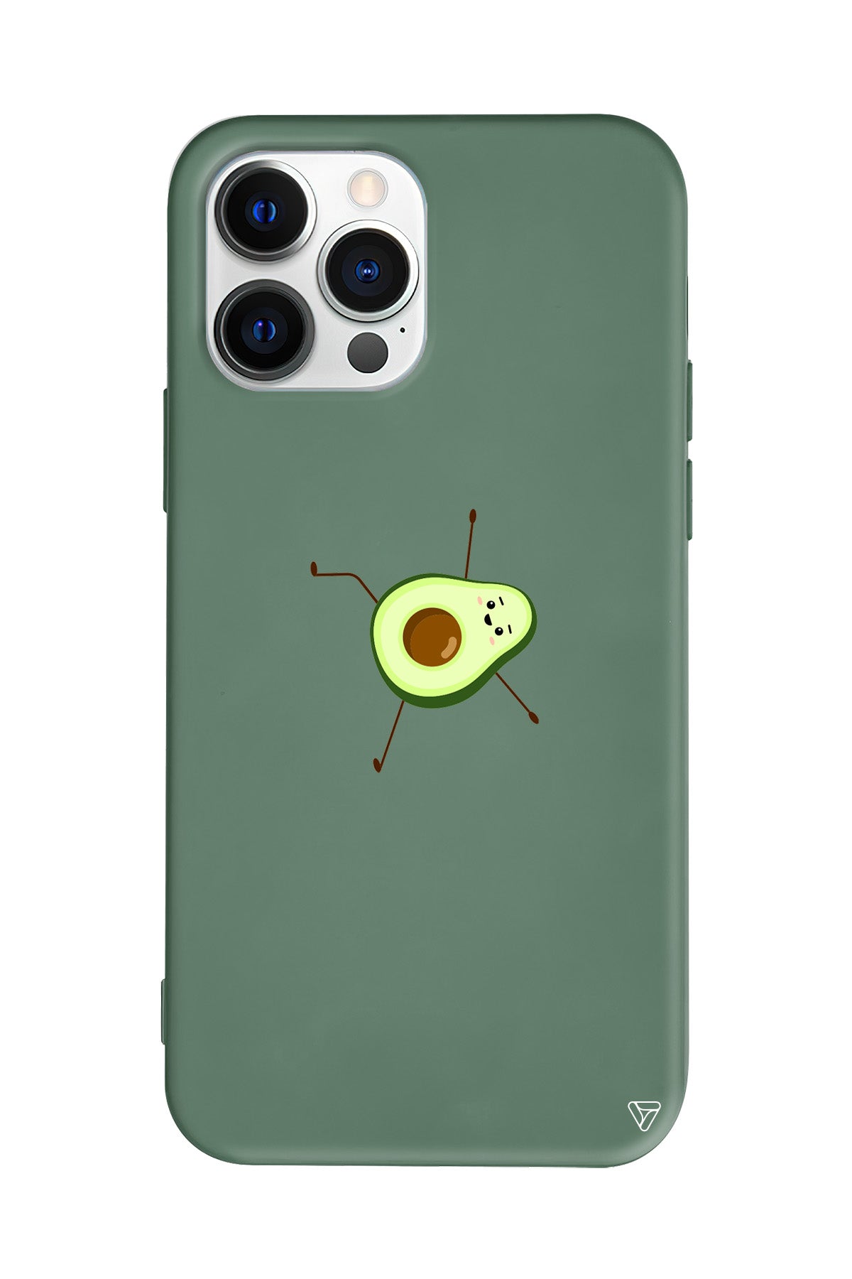 Lazy Avokado Lansman Model İçi Kadife Silikon Telefon Kılıfı