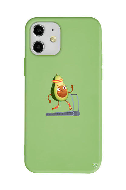 Avokado Run Lansman Model İçi Kadife Silikon Telefon Kılıfı
