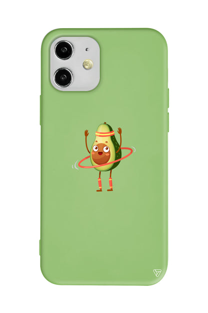 Fit Avokado Lansman Model İçi Kadife Silikon Telefon Kılıfı