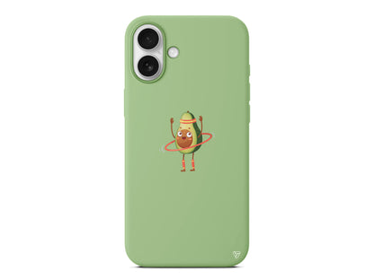 Fit Avokado Lansman Model İçi Kadife Silikon Telefon Kılıfı