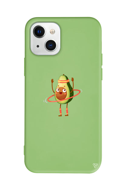 Fit Avokado Lansman Model İçi Kadife Silikon Telefon Kılıfı