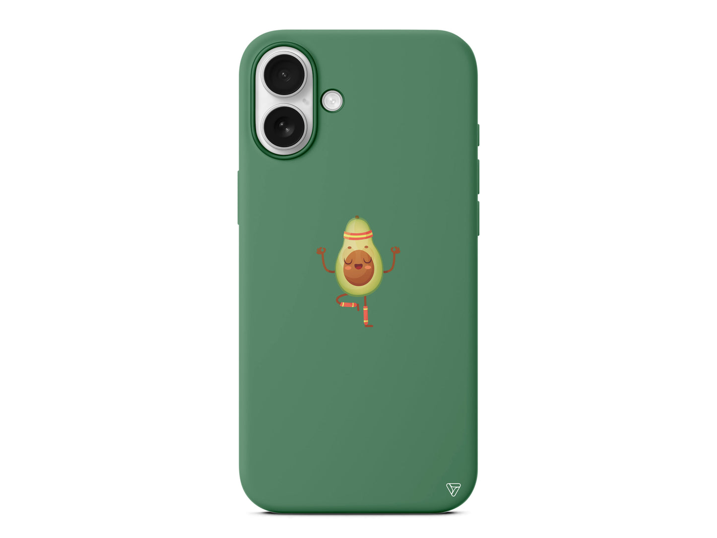 Peaceful Avokado Lansman Model İçi Kadife Silikon Telefon Kılıfı – Plus Serisine Özel