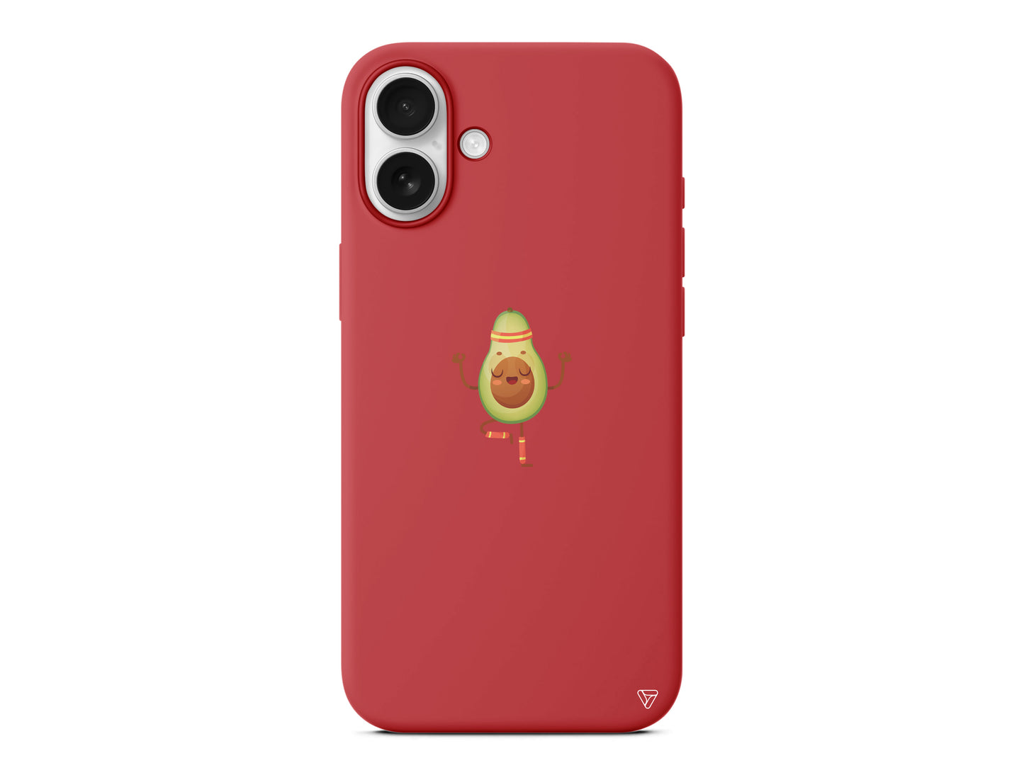 Peaceful Avokado Lansman Model İçi Kadife Silikon Telefon Kılıfı – Plus Serisine Özel