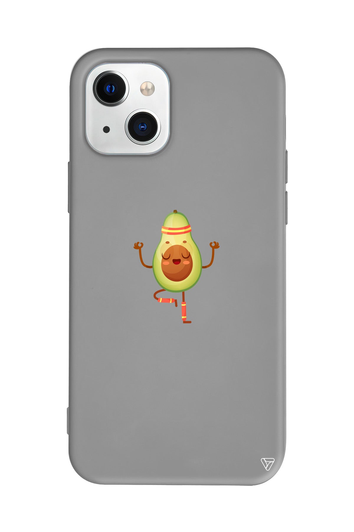 Peaceful Avokado Lansman Model İçi Kadife Silikon Telefon Kılıfı