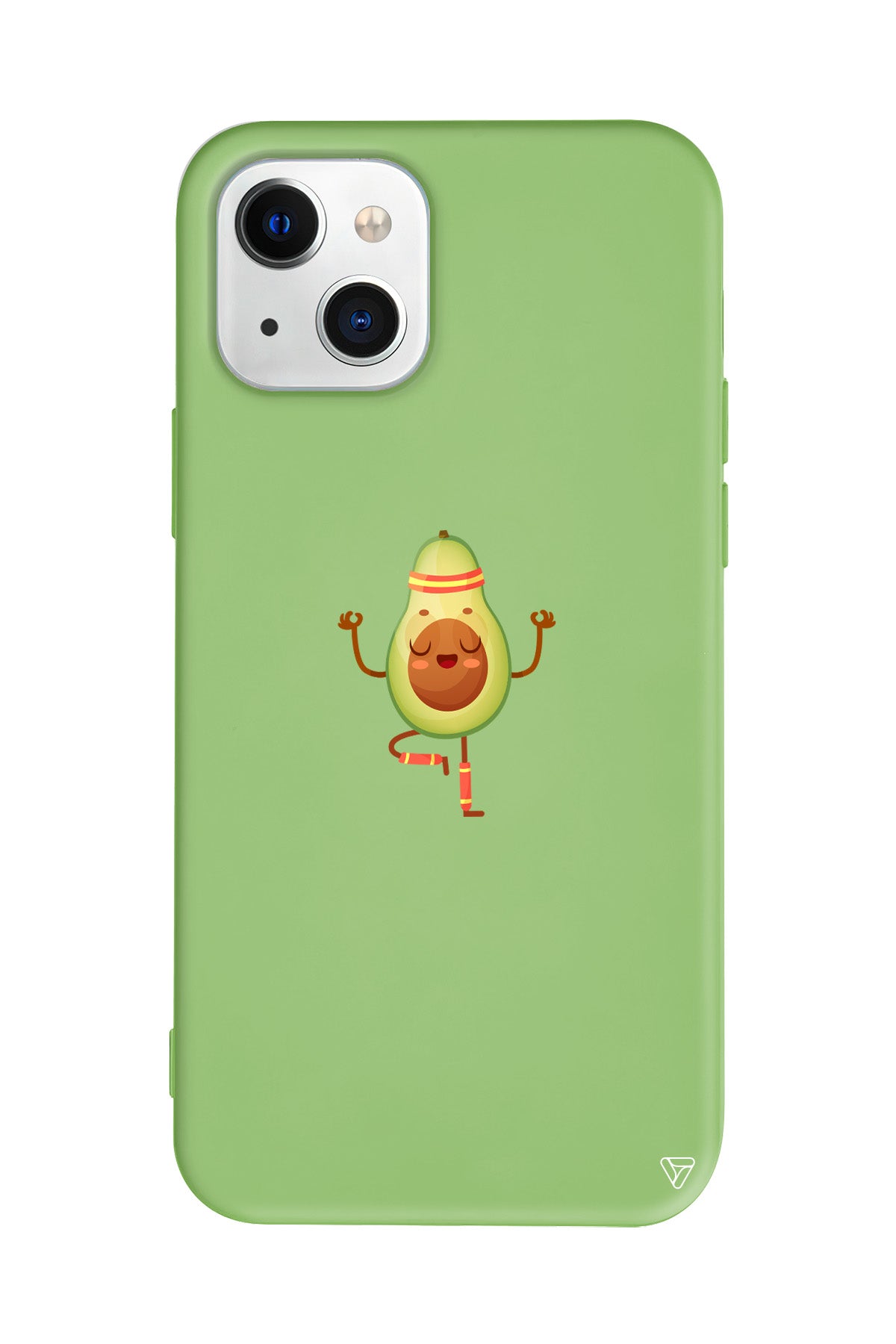 Peaceful Avokado Lansman Model İçi Kadife Silikon Telefon Kılıfı – Plus Serisine Özel