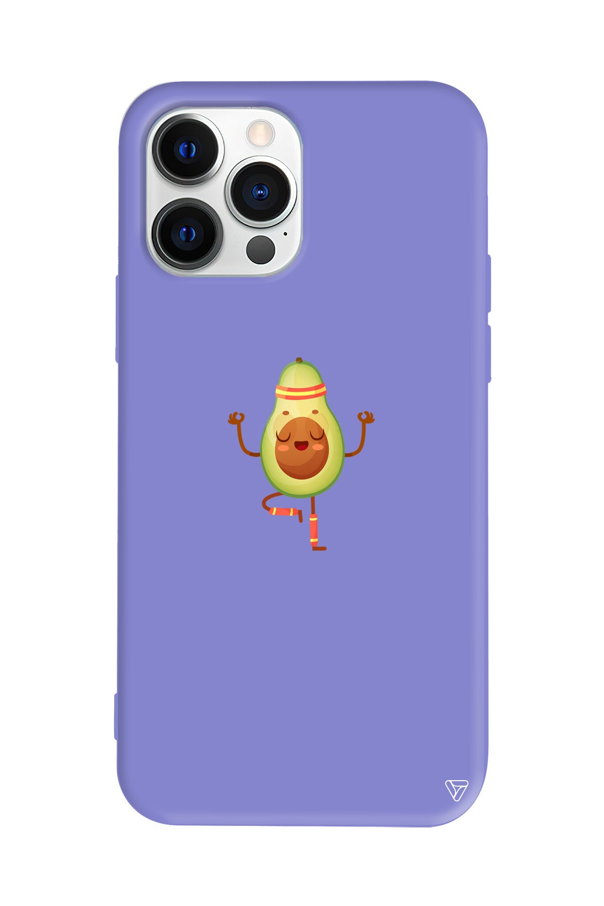 Peaceful Avokado Lansman Model İçi Kadife Silikon Telefon Kılıfı