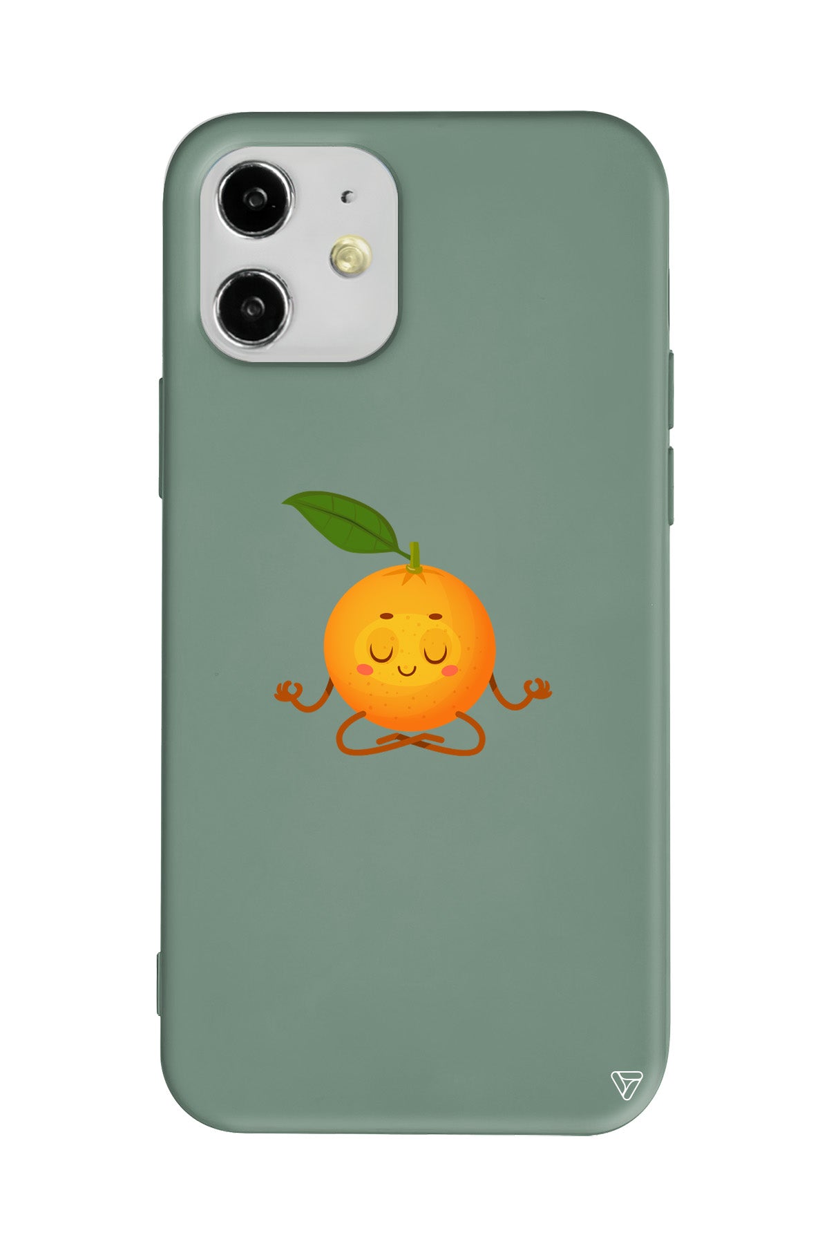 Meditasyon Portakal Lansman Model İçi Kadife Silikon Telefon Kılıfı