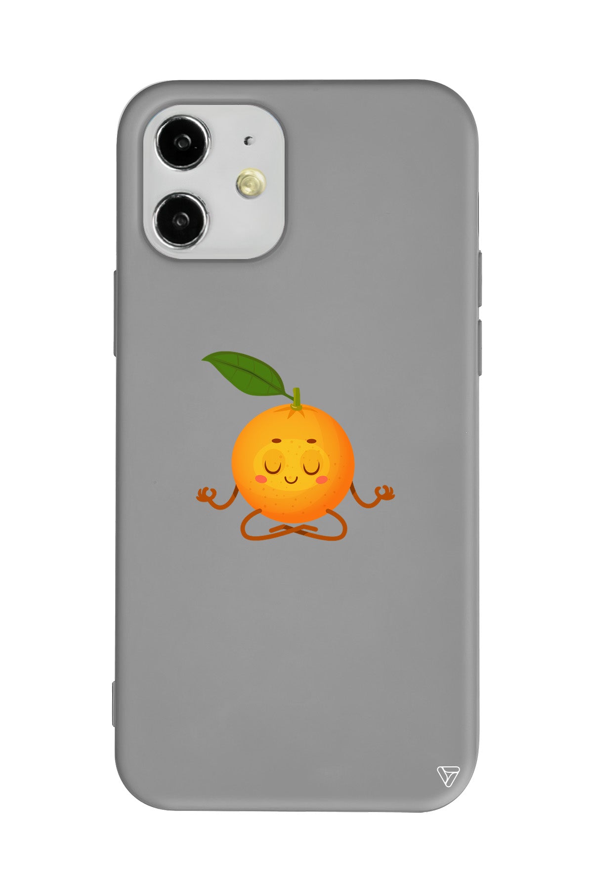 Meditasyon Portakal Lansman Model İçi Kadife Silikon Telefon Kılıfı