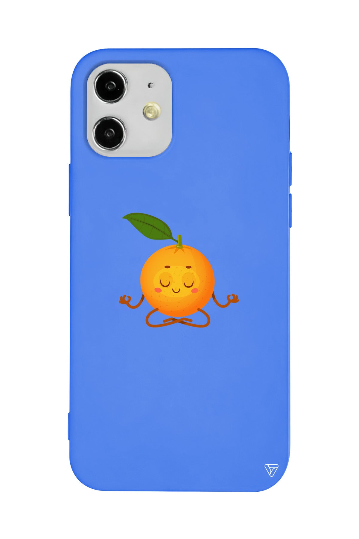 Meditasyon Portakal Lansman Model İçi Kadife Silikon Telefon Kılıfı