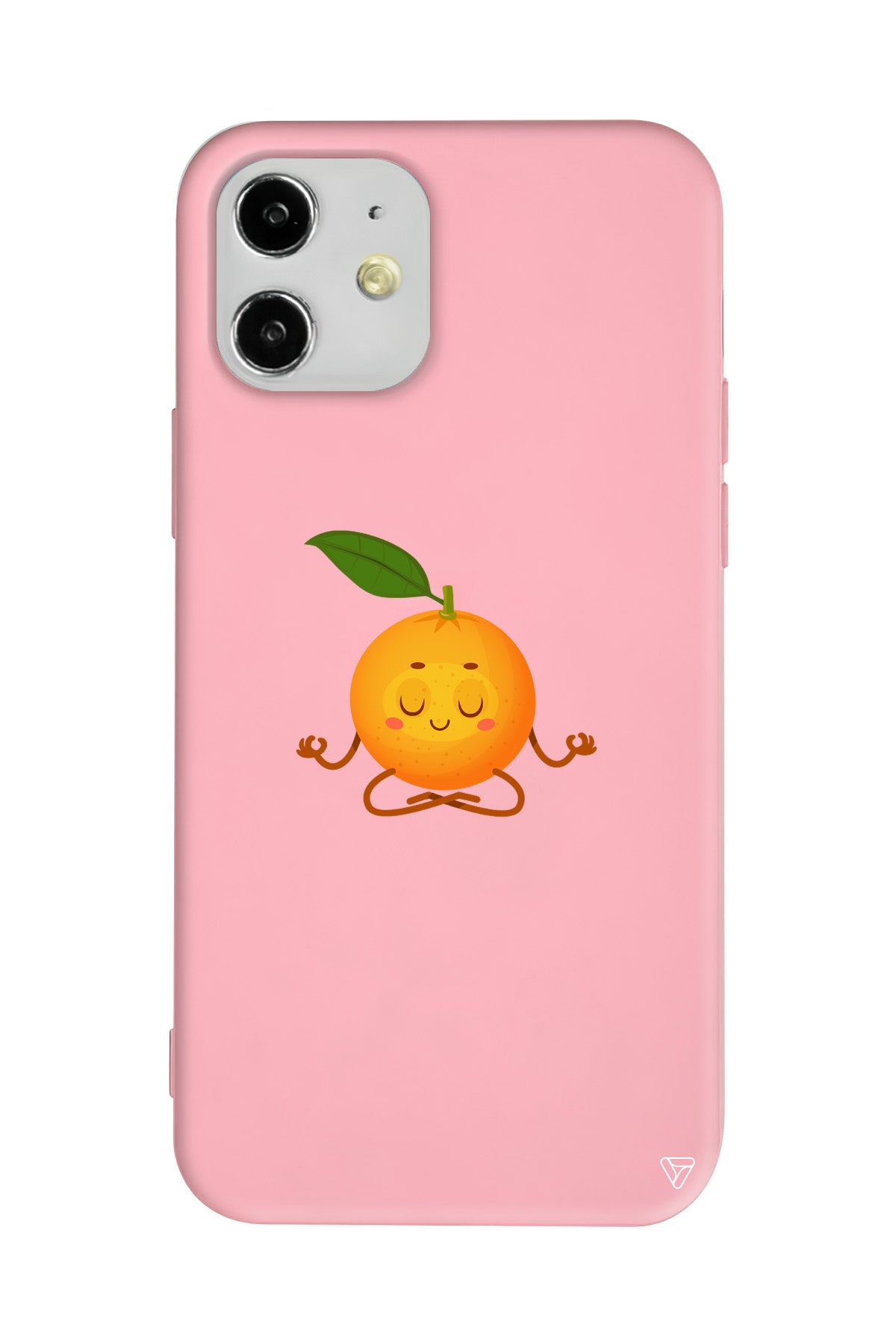 Meditasyon Portakal Lansman Model İçi Kadife Silikon Telefon Kılıfı