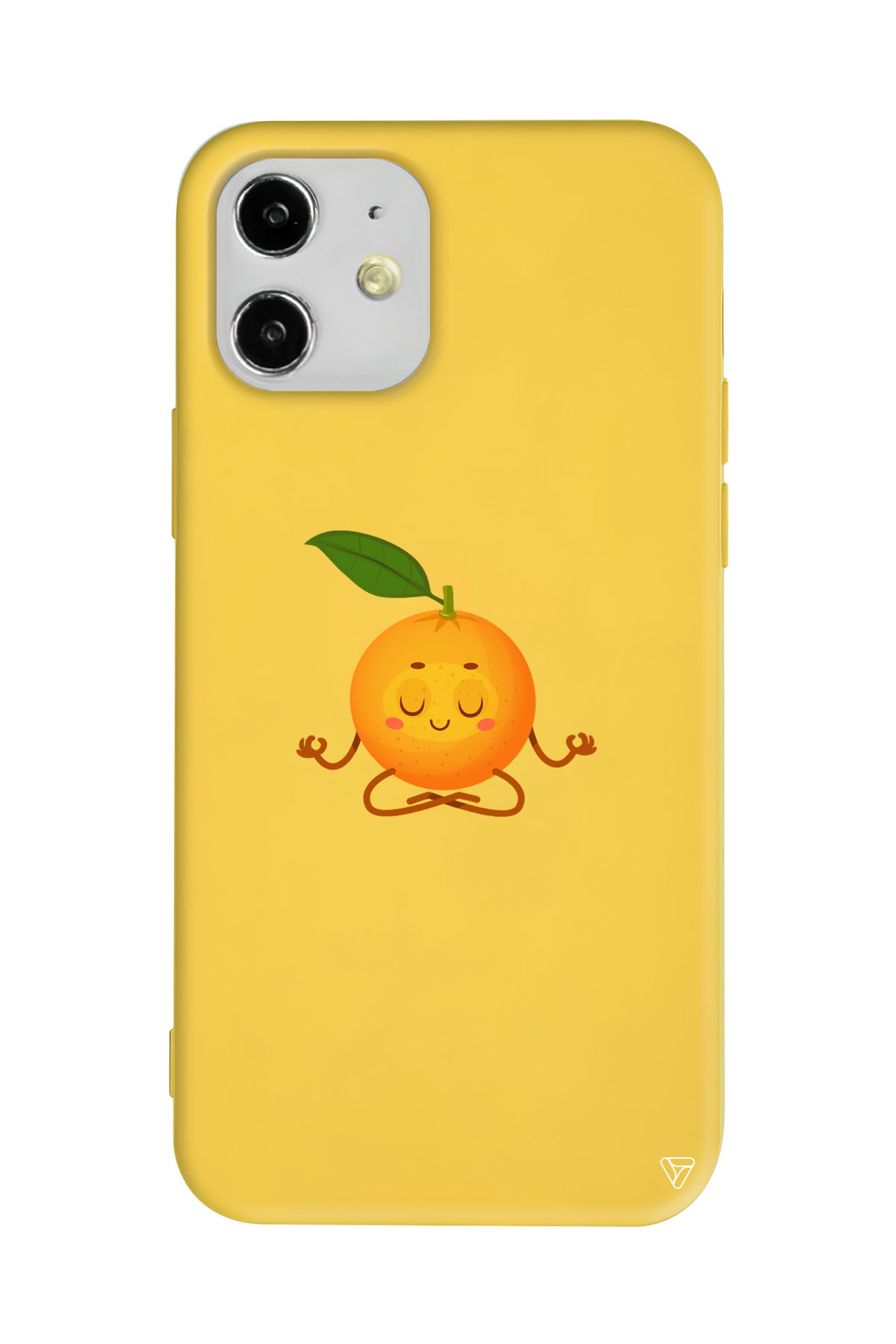 Meditasyon Portakal Lansman Model İçi Kadife Silikon Telefon Kılıfı