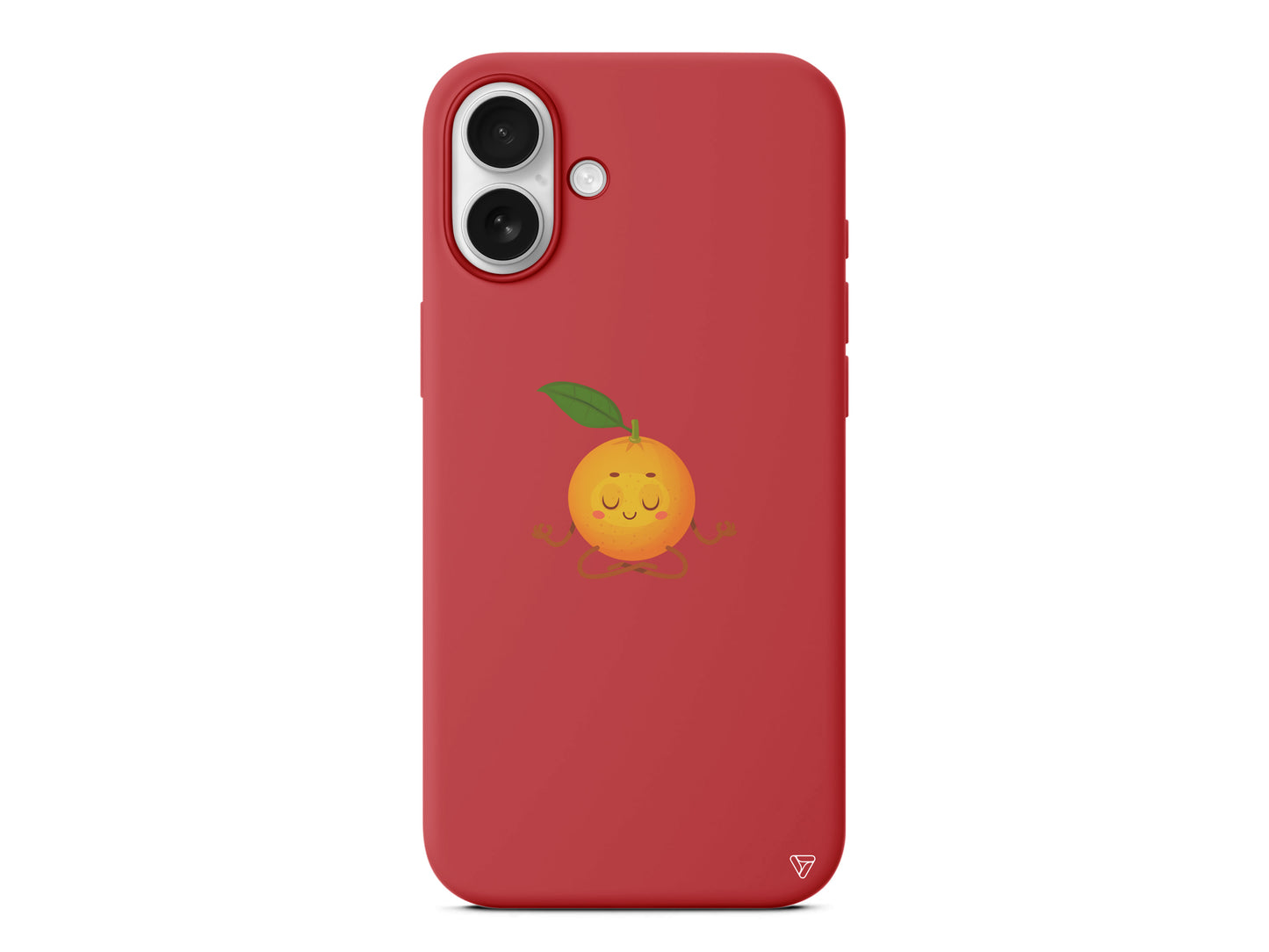 Meditasyon Portakal Lansman Model İçi Kadife Silikon Telefon Kılıfı – Plus Serisine Özel