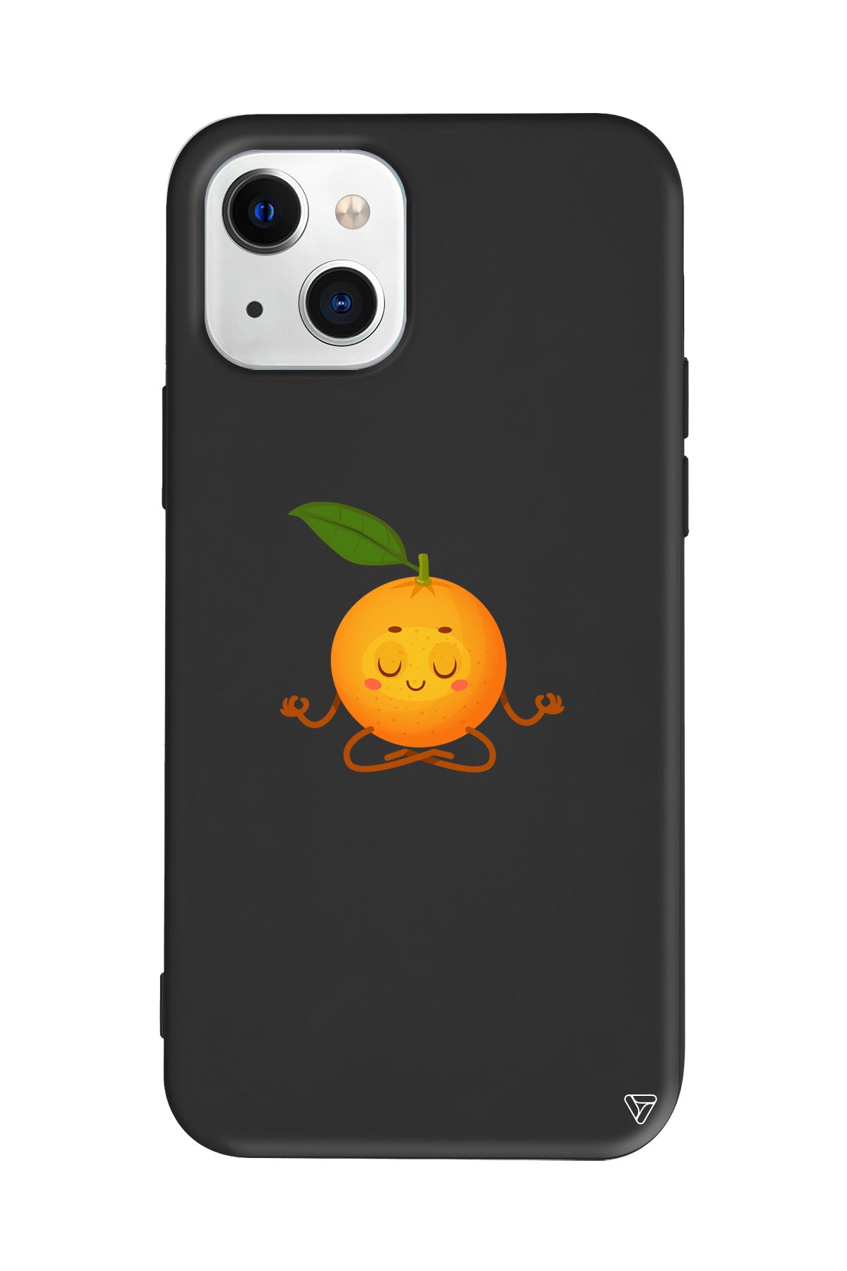 Meditasyon Portakal Lansman Model İçi Kadife Silikon Telefon Kılıfı