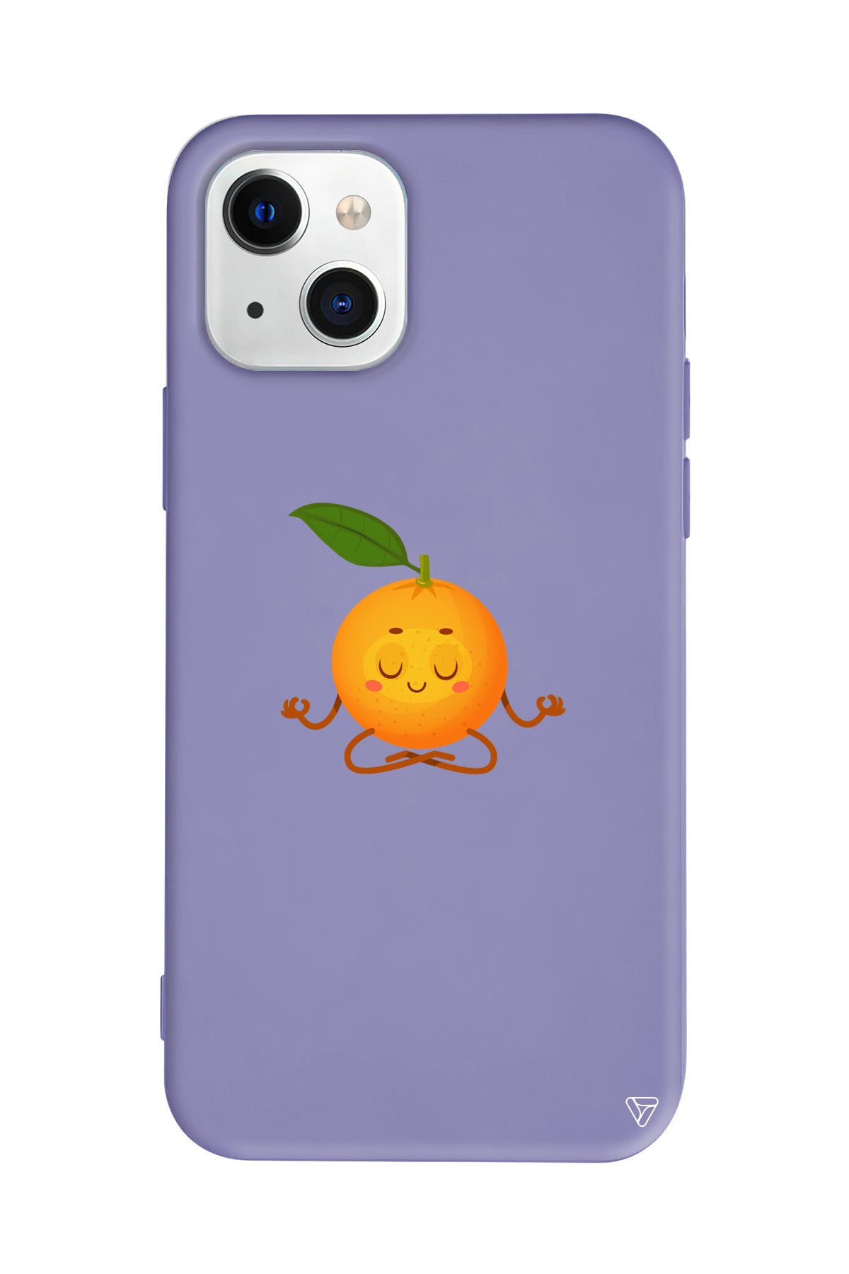 Meditasyon Portakal Lansman Model İçi Kadife Silikon Telefon Kılıfı