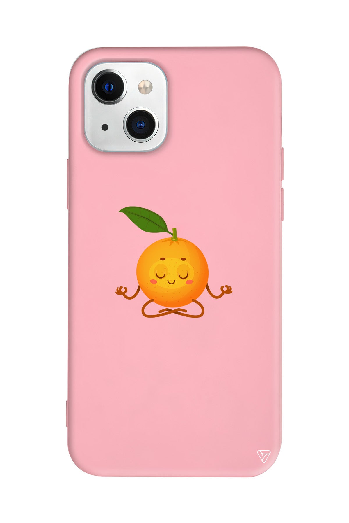 Meditasyon Portakal Lansman Model İçi Kadife Silikon Telefon Kılıfı