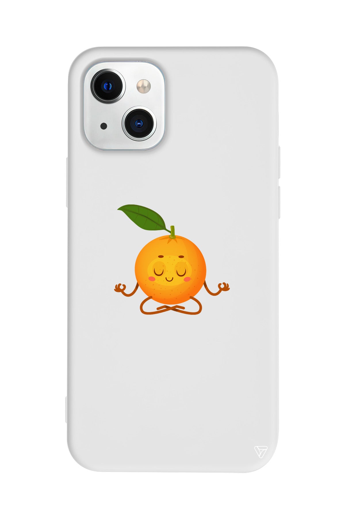 Meditasyon Portakal Lansman Model İçi Kadife Silikon Telefon Kılıfı