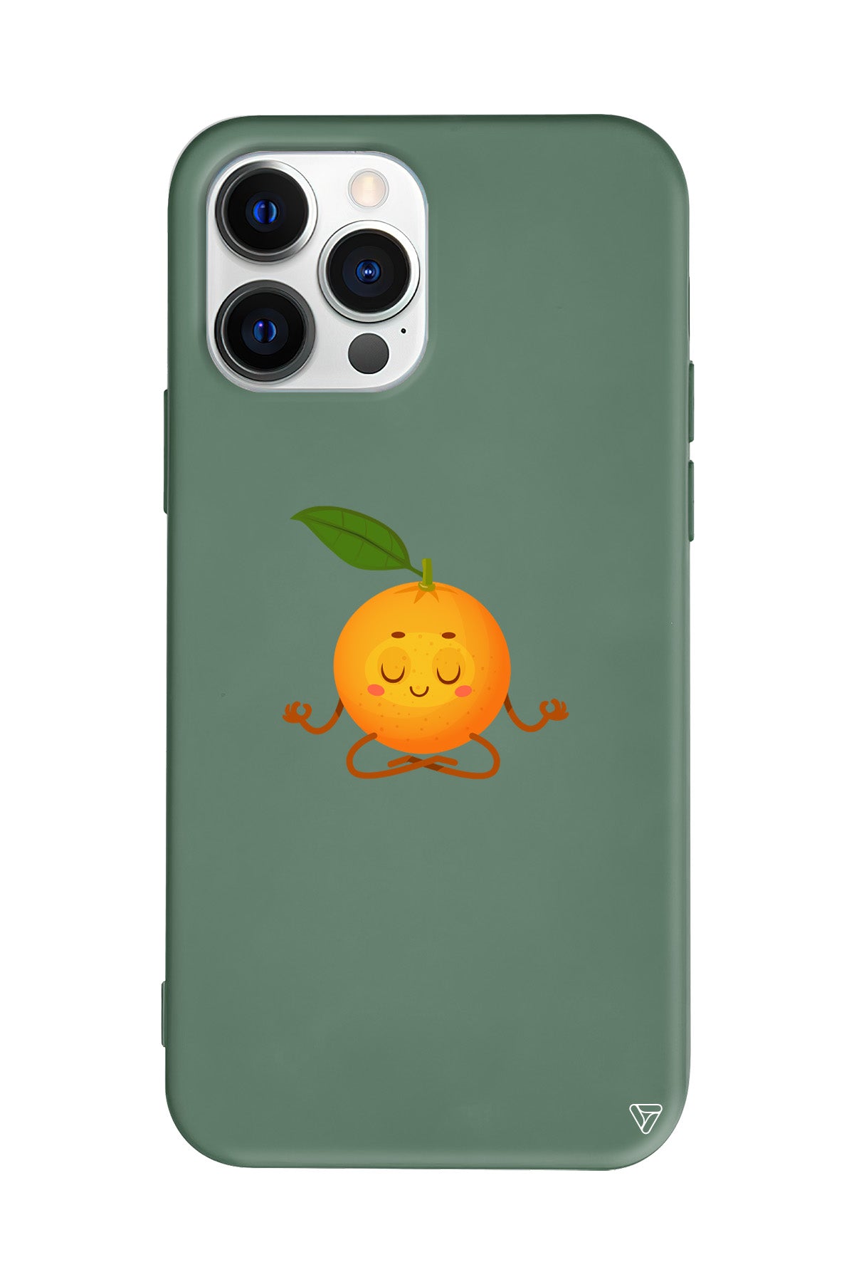 Meditasyon Portakal Lansman Model İçi Kadife Silikon Telefon Kılıfı