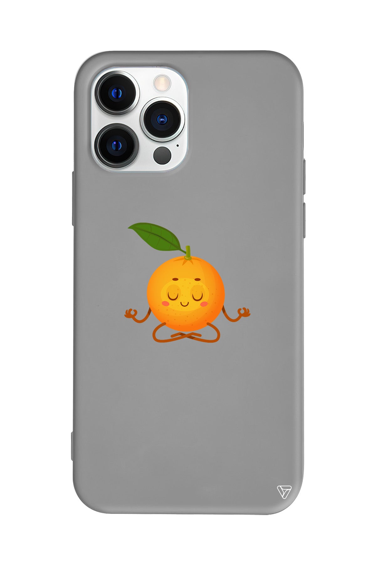 Meditasyon Portakal Lansman Model İçi Kadife Silikon Telefon Kılıfı