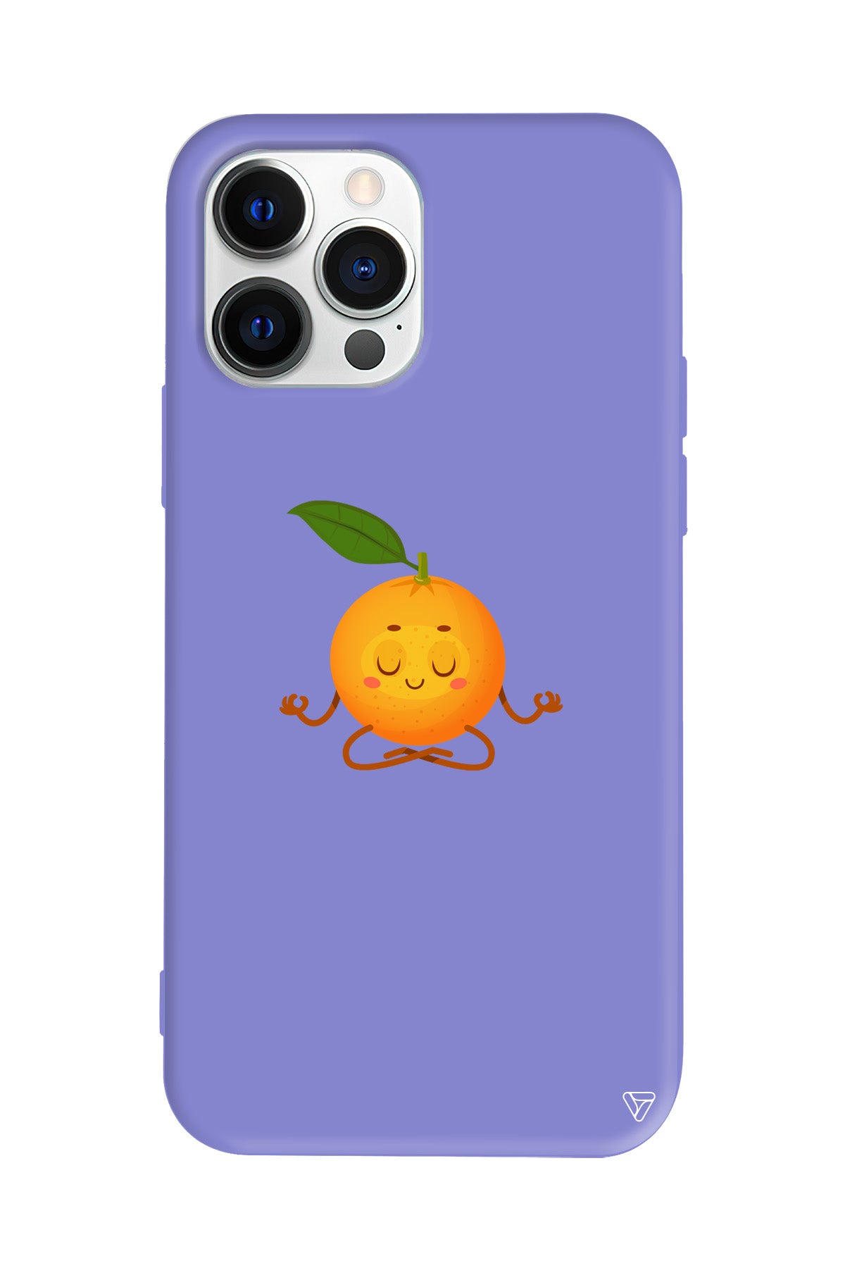 Meditasyon Portakal Lansman Model İçi Kadife Silikon Telefon Kılıfı