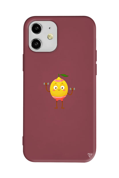 Muscular Lemon Lansman Model İçi Kadife Silikon Telefon Kılıfı