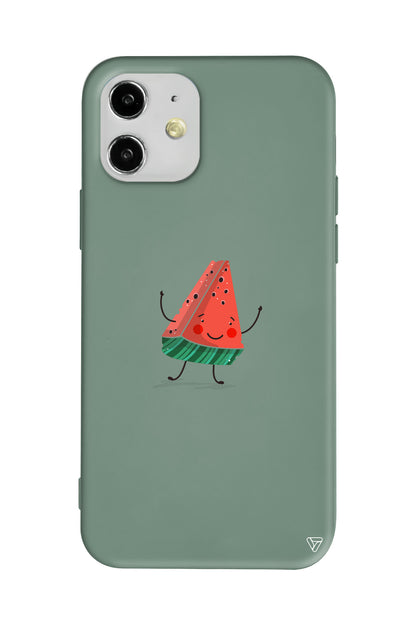 Sliced Melon Lansman Model İçi Kadife Silikon Telefon Kılıfı